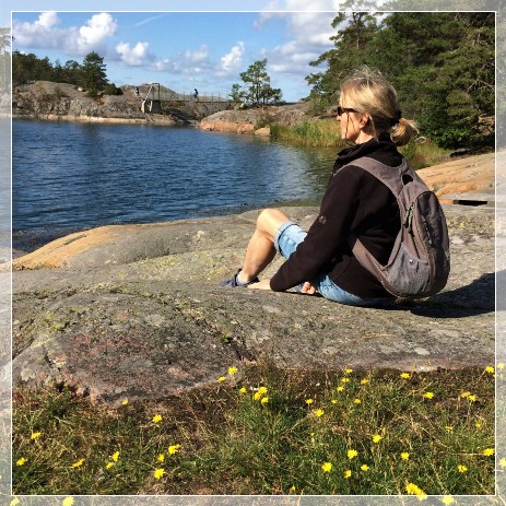 enjoying the coast on a hike in Stendörren