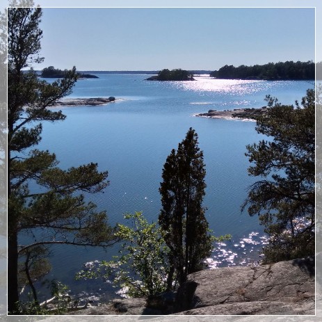 view over the Baltic Sea in Stendörren