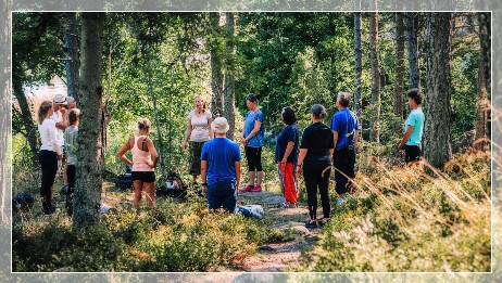 Forest bathing with Sweden Experience Tours 